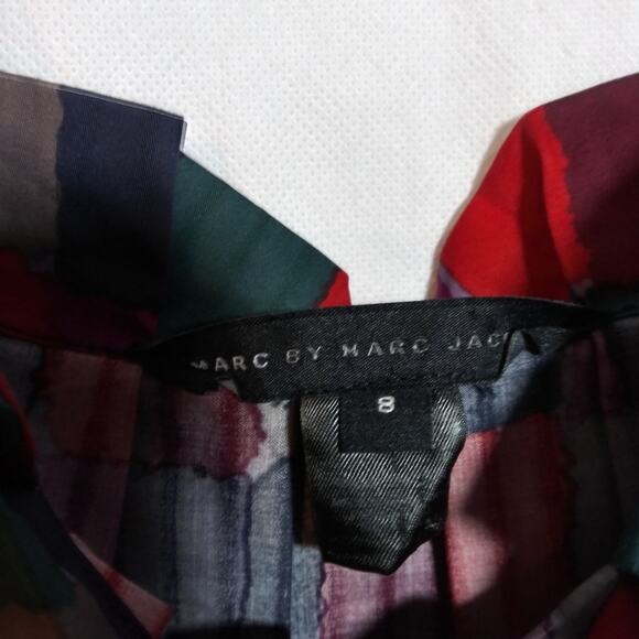 Marc by Marc Jacobs Colorful Block Pattern Women's Sleeveless Tank Top Size 8 - Picture 5 of 7